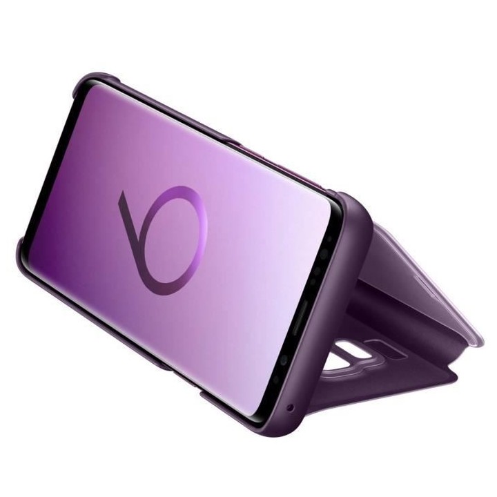 Coque Samsung Clear View Cover Stand S9 - Violet