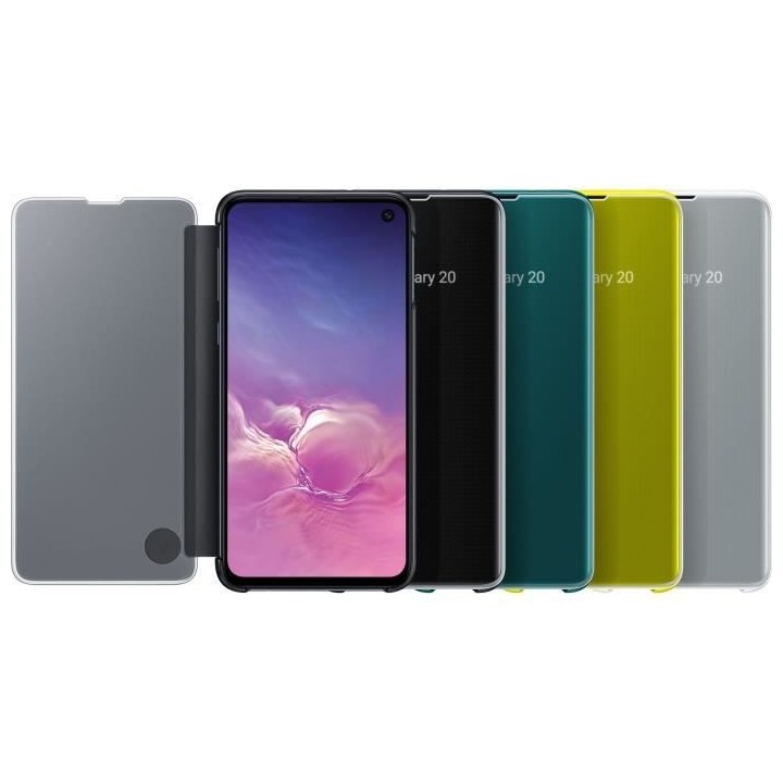 Samsung Clear View cover S10e - Blanc