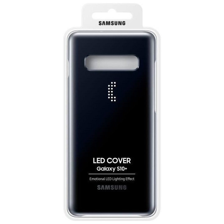 Samsung Coque avec affichage LED S10+ Noir