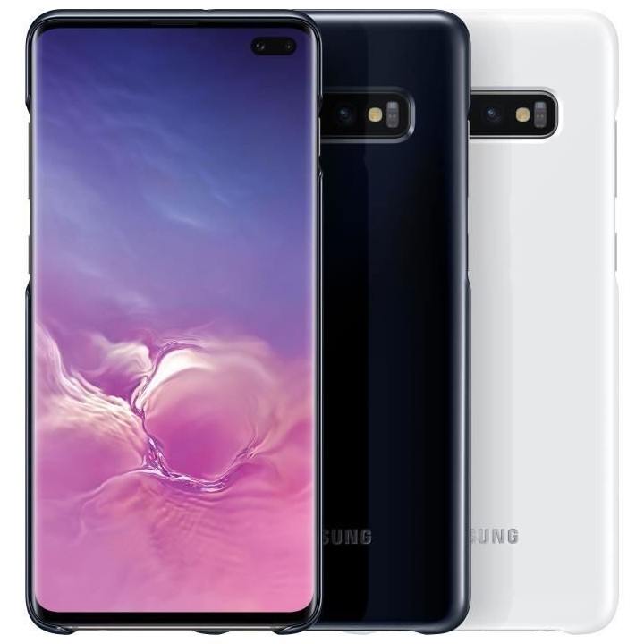 Samsung Coque avec affichage LED S10+ Noir