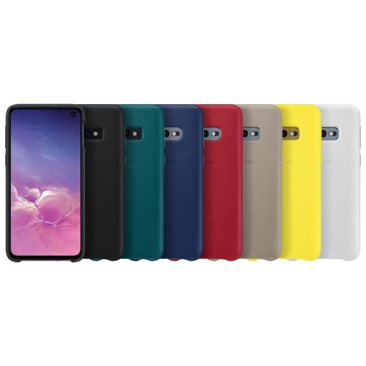 Samsung Coque en cuir S10e - Noir