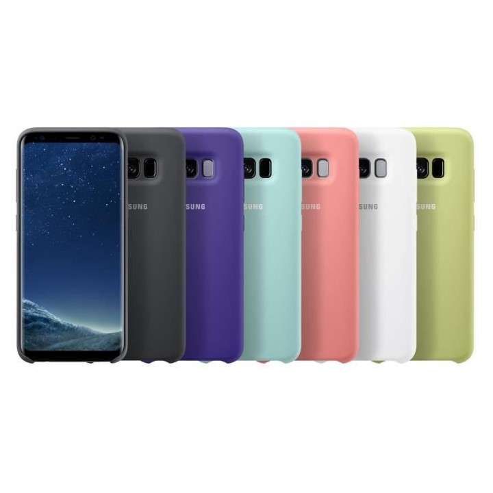 Samsung Coque Silicone S8+ Noir