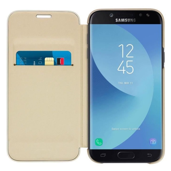 Samsung Etui Flip Wallet J5 2017 - Or