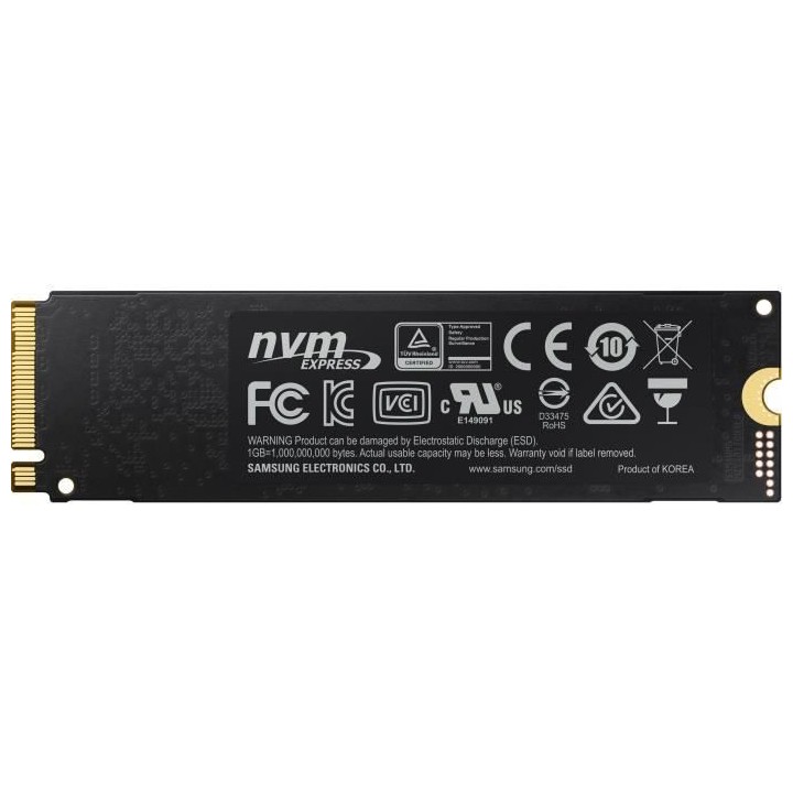 SAMSUNG - SSD Interne - 970 EVO PLUS - 2To - M.2 NVMe (MZ-V7S2T0BW)