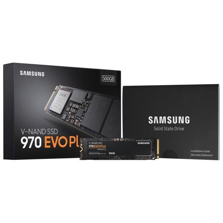 SAMSUNG - SSD Interne - 970 EVO PLUS - 500Go - M.2 NVMe (MZ-V7S500BW)