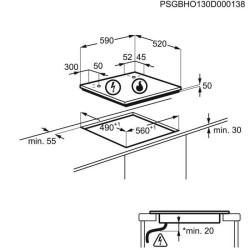 Table de cuisson induction SAMSUNG - 4 zones - L59 x P57 cm - NZ64M3NM1BB/UR