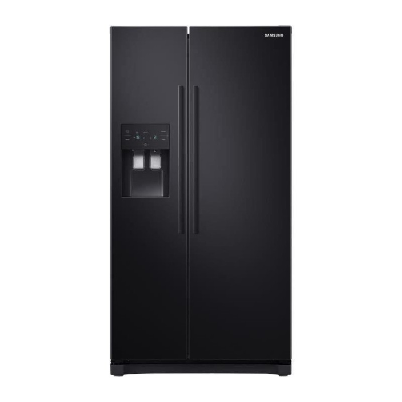 SAMSUNG RS50N3503BC-Réfrigérateur américain-501 L (357 + 144 L)-Froid ventilé--L 91,2 x H 178,9 cm-Noir