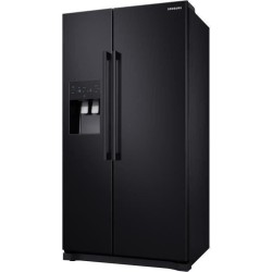 SAMSUNG RS50N3503BC-Réfrigérateur américain-501 L (357 + 144 L)-Froid ventilé--L 91,2 x H 178,9 cm-Noir