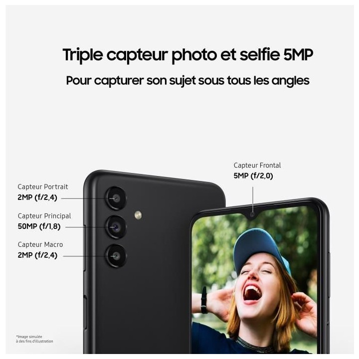 SAMSUNG Galaxy A13 64Go 5G Noir