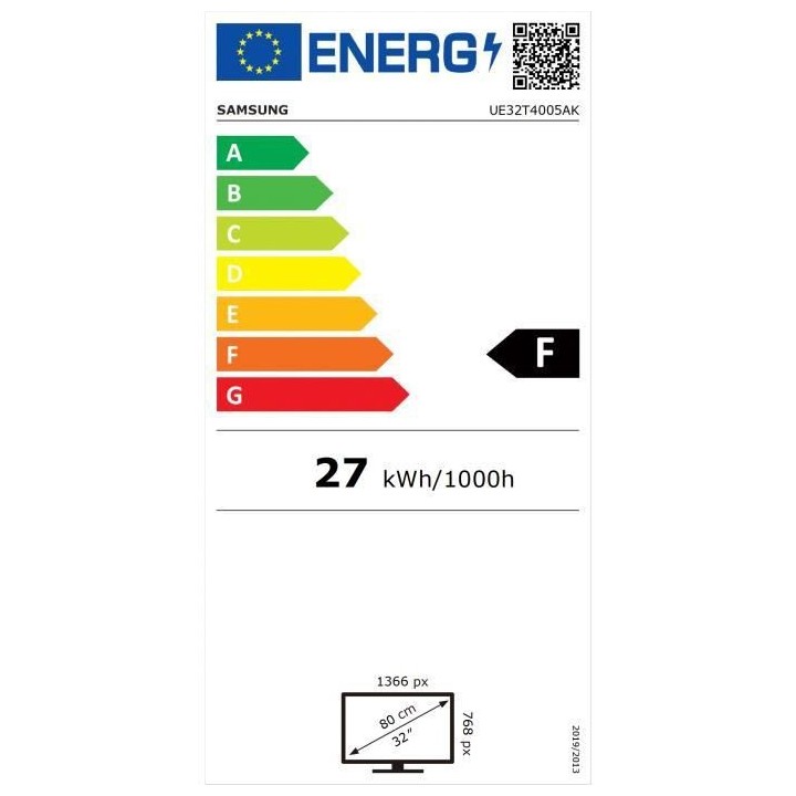 SAMSUNG 32N4005 TV LED HD - 32 (80cm) - Color Enhancer - Dynamic Contr