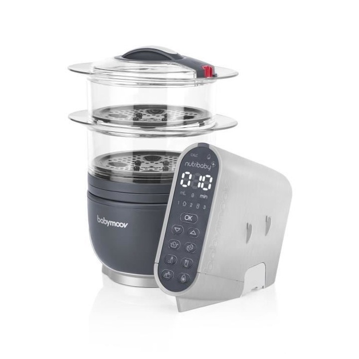BABYMOOV Coque robot culinaire Nutribaby (+) effet alu brossé