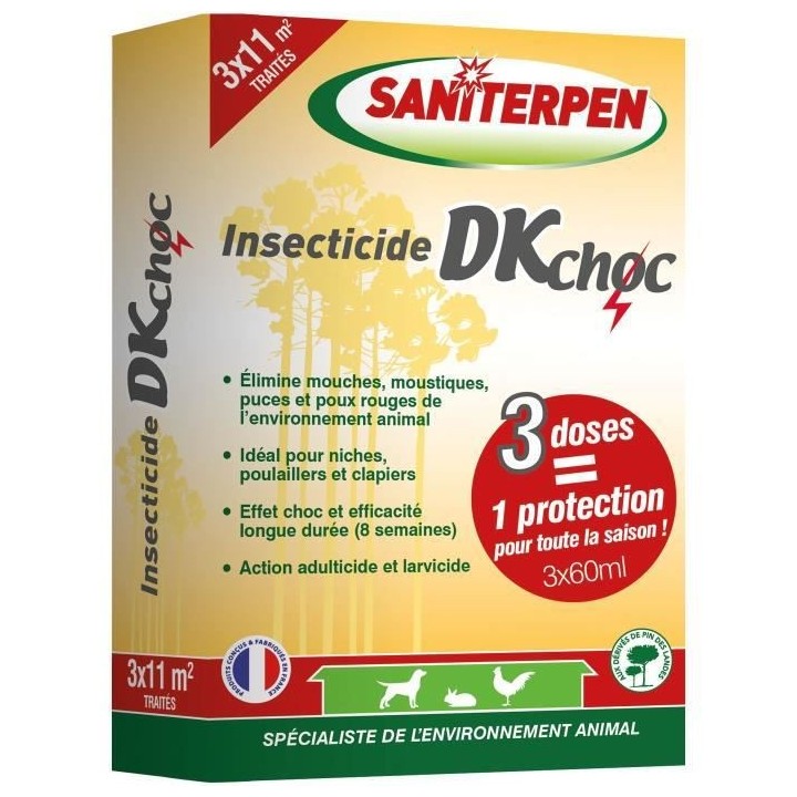 SANITERPEN - Insecticide DK Choc - 3X60ML
