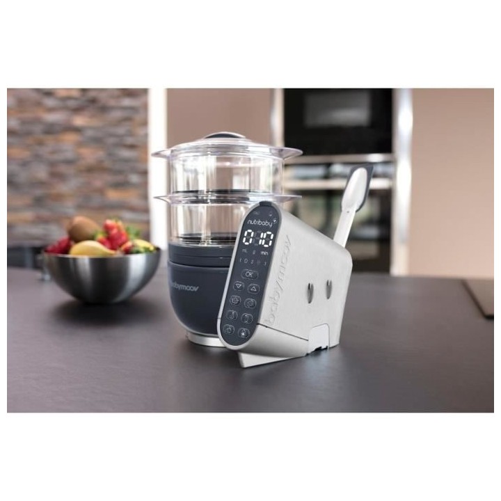 BABYMOOV Coque robot culinaire Nutribaby (+) effet alu brossé