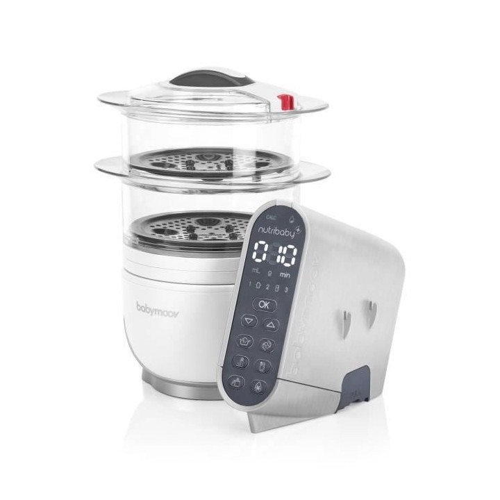 BABYMOOV Coque robot culinaire Nutribaby (+) effet alu brossé