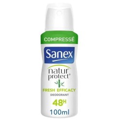 Lot de 6 SANEX Déodorant naturel Natur Protect Fresh efficacité 48h Bambou spray compressé - 100 ml