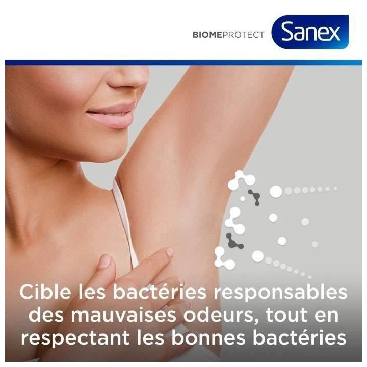 Lot de 6 SANEX Déodorant BiomeProtect Dermo Hydratant Bille - 50 ml