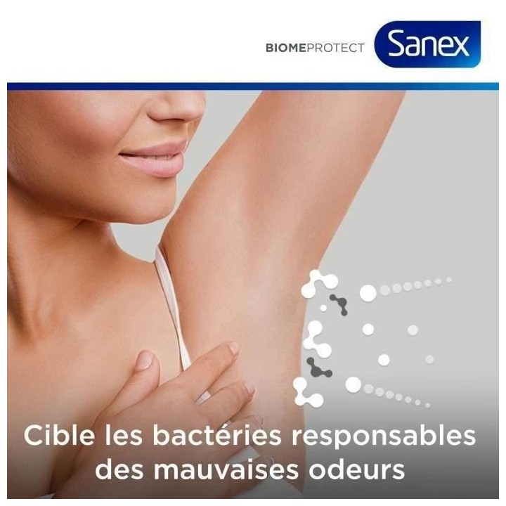 Lot de 6 SANEX Déodorant BiomeProtect Dermo Hydratant Bille - 50 ml