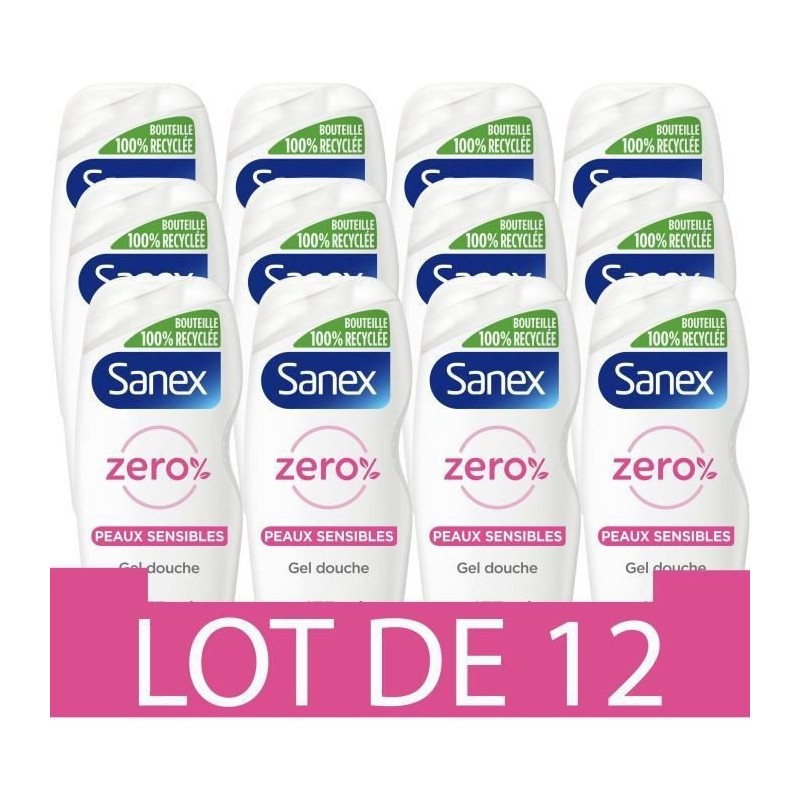 SANEX Gels douches Essentiel Peaux Sensibles - 475 ml