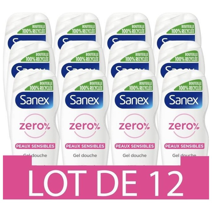 SANEX Gels douches Essentiel Peaux Sensibles - 475 ml