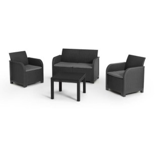 Salon de jardin – en résine – Allibert by KETER – 4 personnes