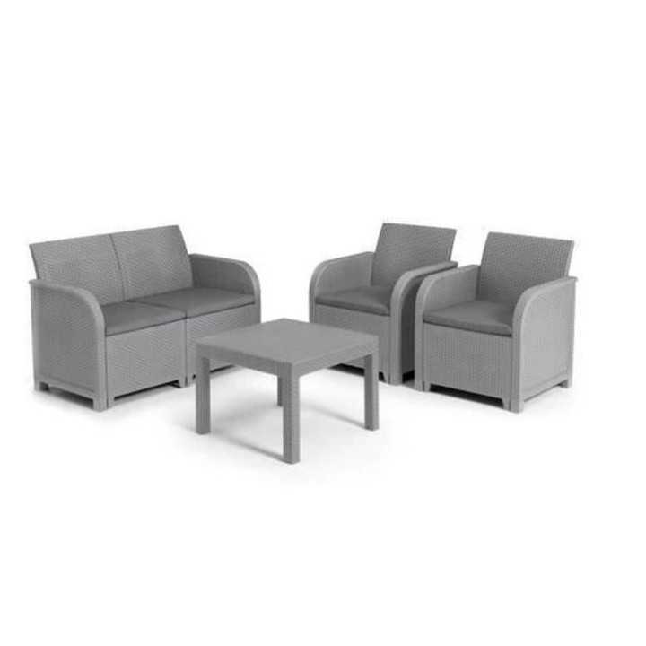 Salon de jardin - en résine - Allibert by KETER - 4 personnes - SanRe