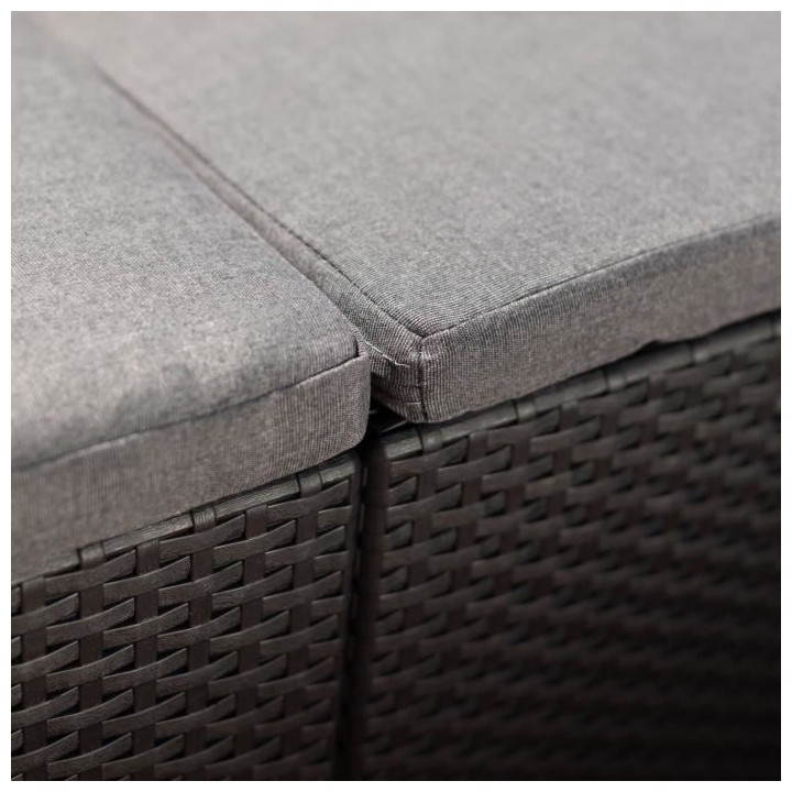 Salon de jardin avec coffre de rangement - en résine - Allibert by KE