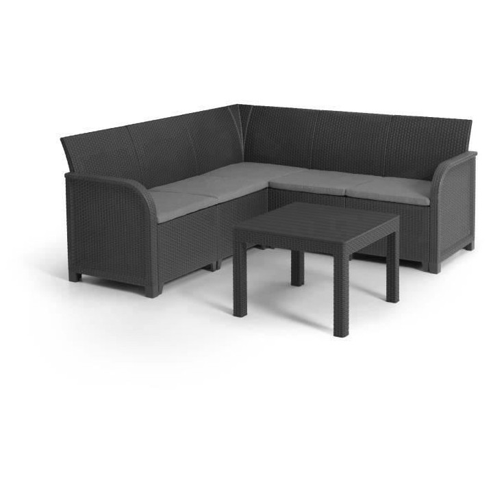 Salon de jardin - résine aspect rotin tressé- Allibert by KETER - 5