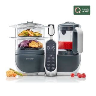 BABYMOOV Nutribaby(+) - Robot Multifonctions 6 en 1 - Cuiseur-vapeur/M