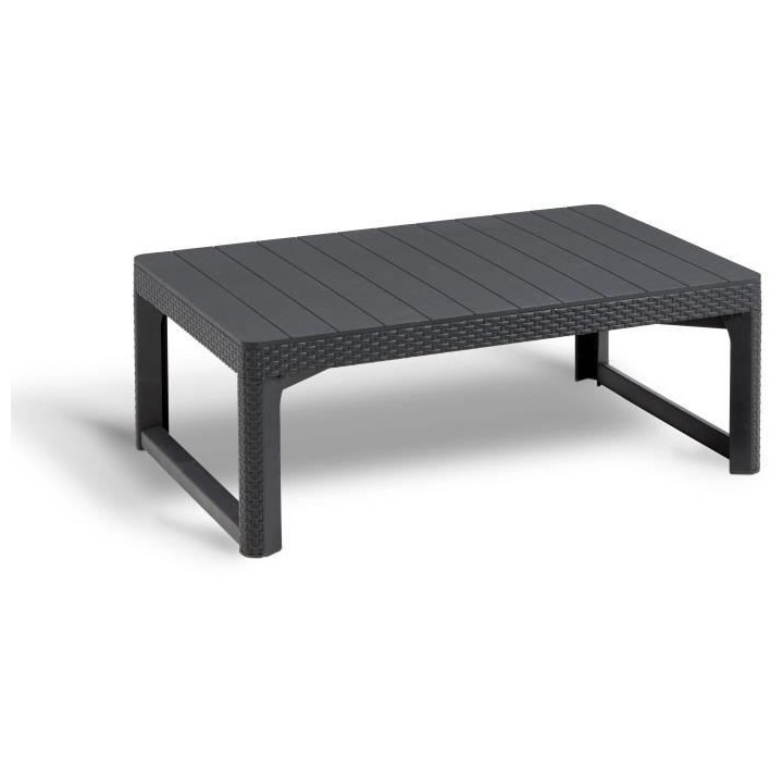 Salon de jardin avec table basse 2 en 1 - en résine - Allibert by KET