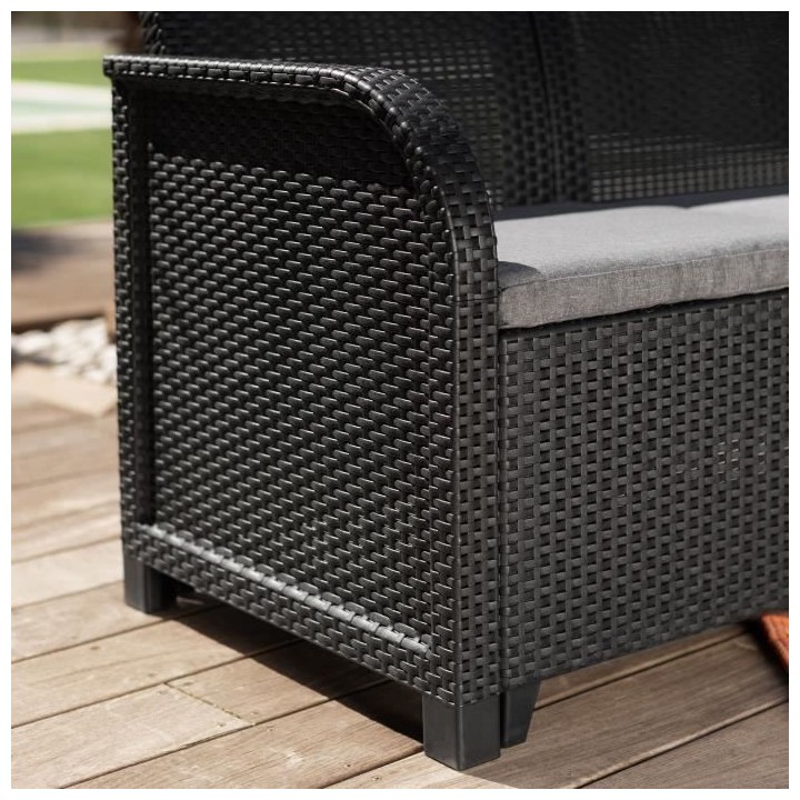 Salon de jardin - résine aspect rotin tressé - Allibert by KETER - 6