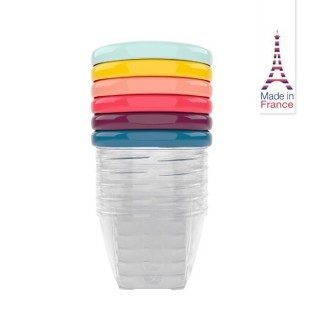 BABYMOOV Babybols Kit M - 6 x 180 ml - Pots de conservation hermétiqu