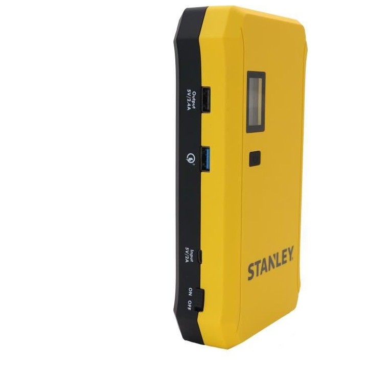 BOOSTER DE DEMARRAGE LITHIUM 12V 1000A AVEC LAMPE STANLEY