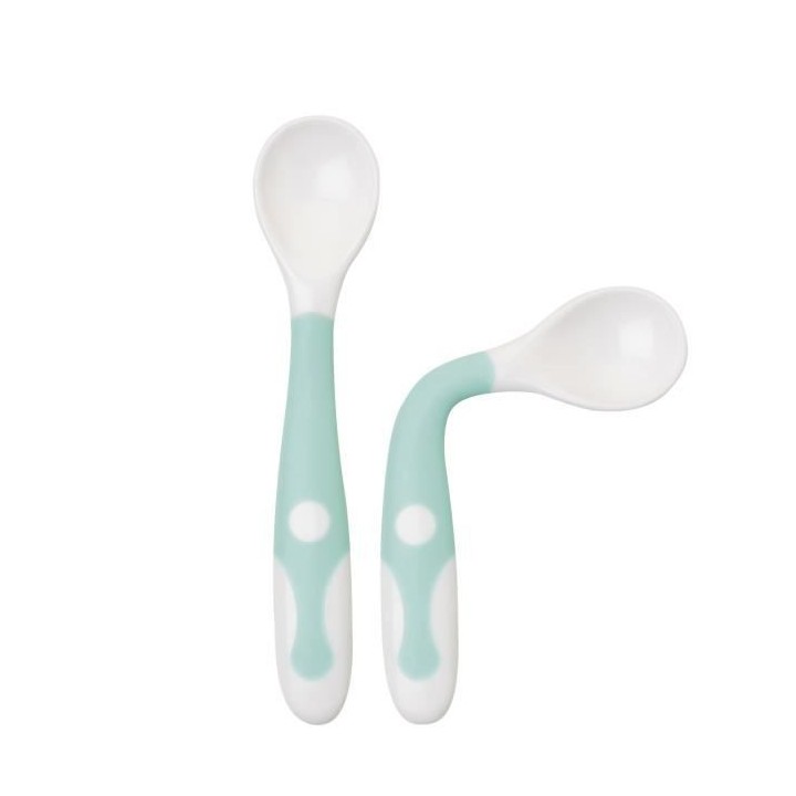 SARO -Cuilleres éducatives ultra flexibles menthe