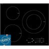 Table de cuisson induction - SAUTER - 3 zones - 7200 W - L60 x P52 cm - Revetement verre - Noir - SPI6300