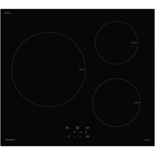 Table de cuisson induction SAUTER - 3 foyers - L60 cm - SI934B - 7200W