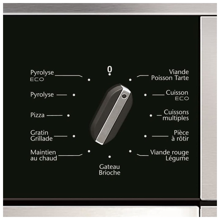 Four Pyrolyse Chaleur tournante SAUTER SFP930X - Inox - 54L - A - Mult