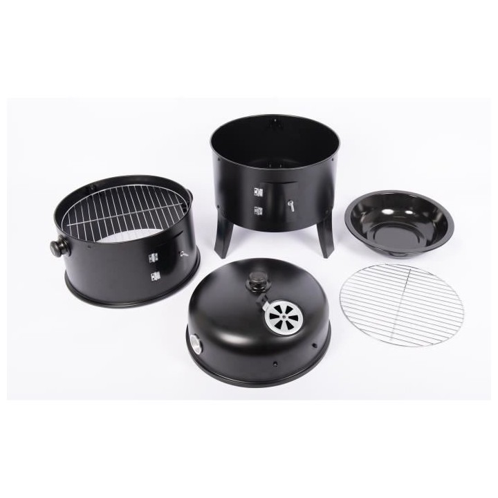 Barbecue smoker a charbon de bois