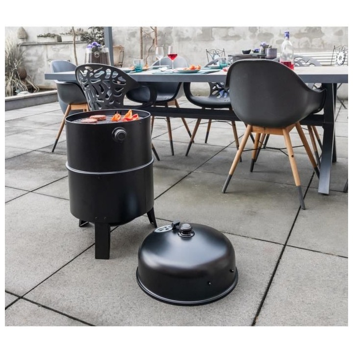Barbecue smoker a charbon de bois