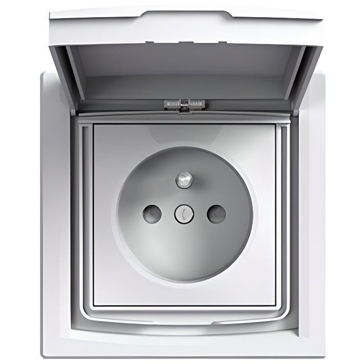 SCHNEIDER ELECTRIC Prise de courant avec terre et clapet IP44 encastra