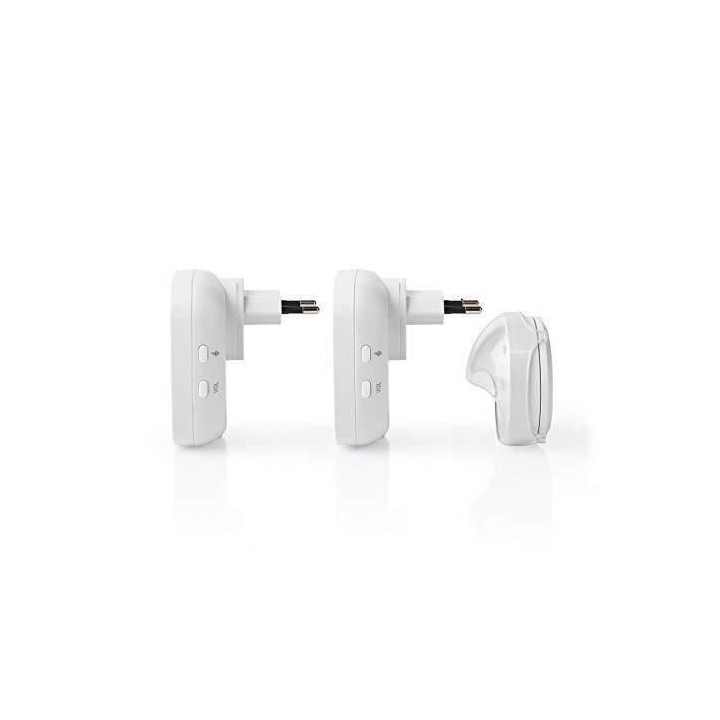 Kit de sonnette sans fil Alimentation secteur / 36 mélodies / Portée