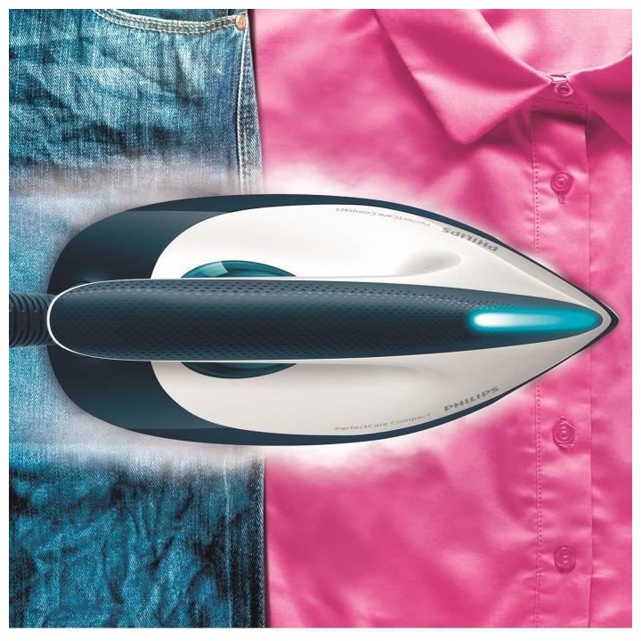 PHILIPS Centrale vapeur PerfectCare Compact GC7840/20, 6,5 bars, Press