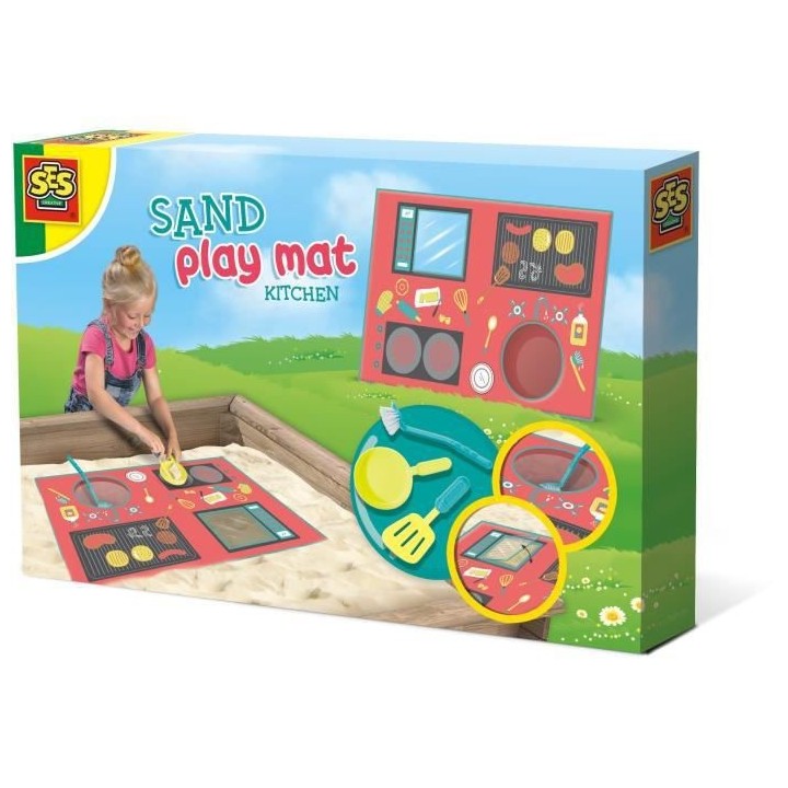 SES CREATIVE Tapis de Jeu sur Sable Cuisine