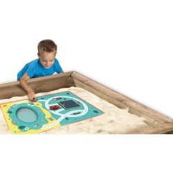 SES CREATIVE Tapis de Jeu sur Sable Eau et Routes