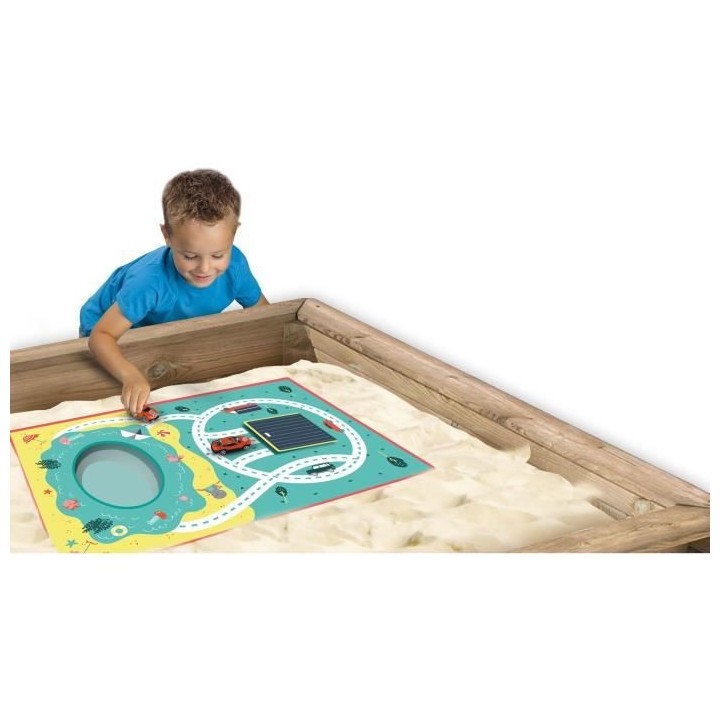 SES CREATIVE Tapis de Jeu sur Sable Eau et Routes