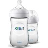 PHILIPS AVENT SCF033/27 Lot de 2 Biberons Natural - 260 ml - débit lent - 1 mois et +