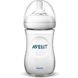 PHILIPS AVENT SCF033/27 Lot de 2 Biberons Natural - 260 ml - débit lent - 1 mois et +