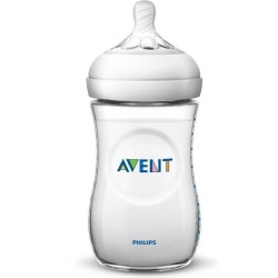 PHILIPS AVENT SCF033/27 Lot de 2 Biberons Natural - 260 ml - débit lent - 1 mois et +