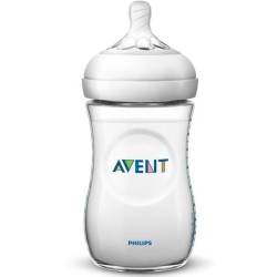 PHILIPS AVENT SCF042/27 Lot de 2 tétines Natural Silicone Débit Lent +1m