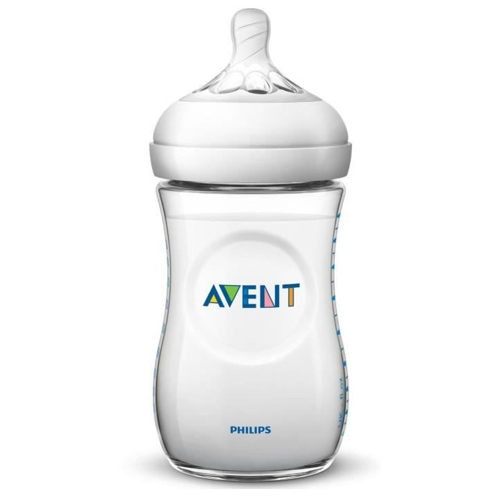 PHILIPS AVENT SCF042/27 Lot de 2 tétines Natural Silicone Débit Lent