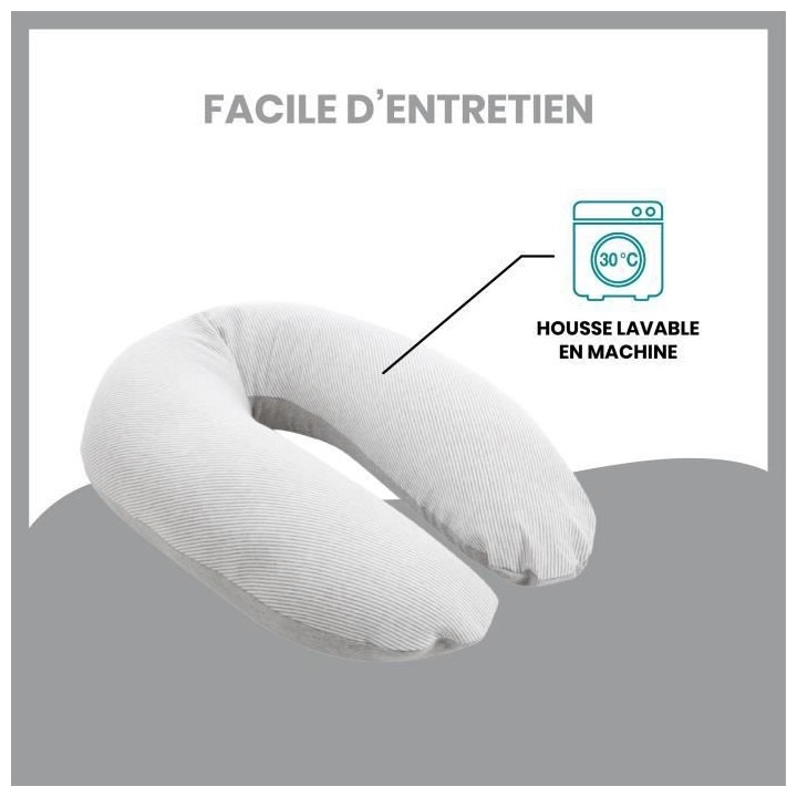 BABYMOOV Coussin de maternité Doomoo Classic grey